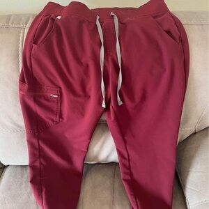 Figs petite large Burgundy loggers